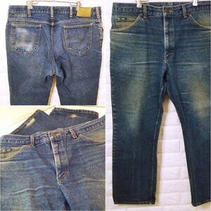 Vintage 70s-80s LEE Denim Jeans Men-40x30 Bootcut 5-Pocket Faded Soft-Worn Flaws